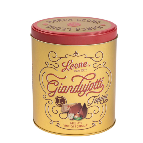 Leone Cofanetto Regalo In Lattina - Latta Gianduiotti 150g