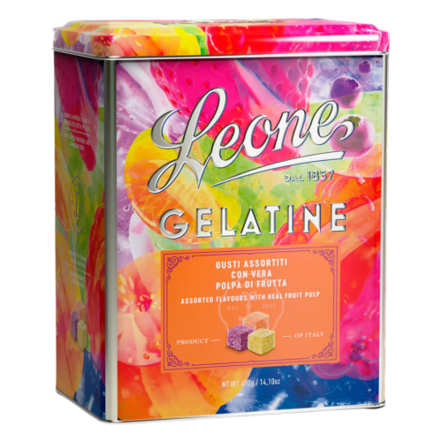 Leone Latta Large Cubifrutta Gelatine Di Frutta Gusti Assortiti 400g