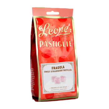 leone pastiglie fragola in sacchetto 100g