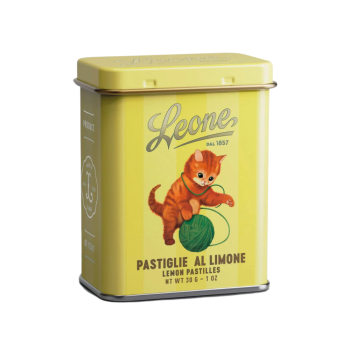 leone pastiglie limone teneri cuccioli in lattina gatto arancio 30g 