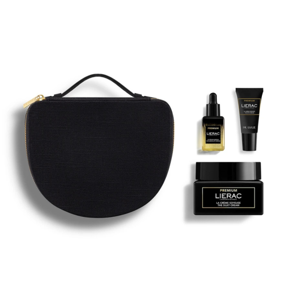 Lierac Premium Cofanetto Idea Regalo Trousse Natale - Crème Soyeuse 50ml + Siero Assoluto 13ml + C