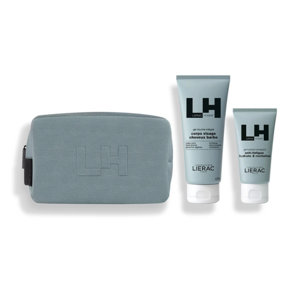 Lierac Home Cofanetto Idea Regalo Trousse Natale - Gel Idratante Energizzante 50ml + Gel Doccia Ene