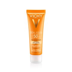 vichy capital soleil protezione solare anti-macchie colorato 3 in 1 viso spf 50+ 50ml