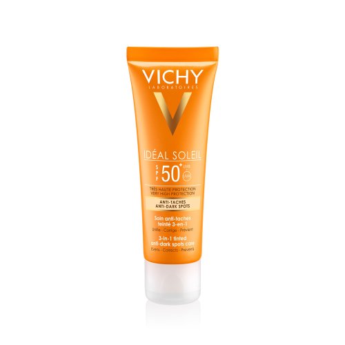 Vichy Capital Soleil Protezione Solare Anti-Macchie Colorato 3 In 1 Viso Spf 50+ 50ml