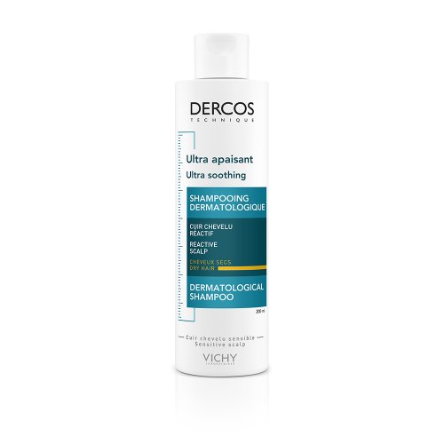 Vichy Dercos - Ultra Lenitivo - Shampoo cuoio capelluto reattivo Capelli Secchi 200 ml