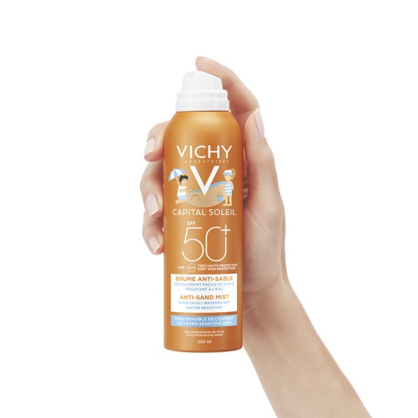 Vichy Capital Soleil Spray Solare Anti-Sabbia Per Bambini Spf 50+ 200ml