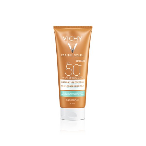 Vichy Capital Soleil Beach Protect Spf 50+ Latte Solare Multi-Protezione Sabbia Vento 200ml