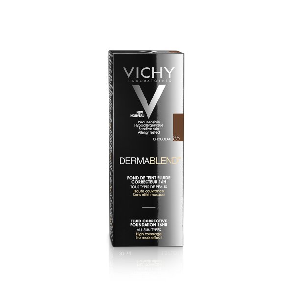 Vichy Dermablend Fondotinta Correttore Fluido 16h - Chocolate 85 30ml