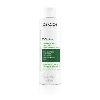 vichy dercos - psolution  shampoo cheratoriduttore 200ml