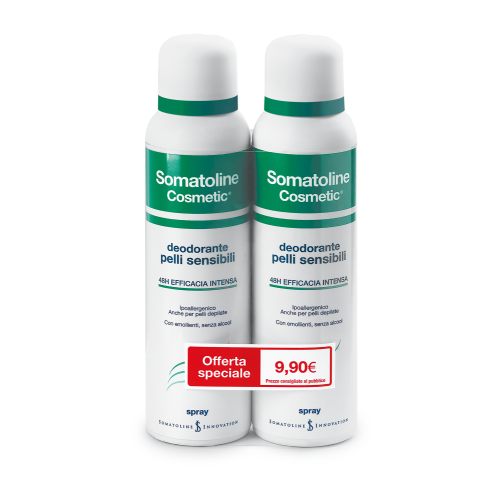 Somatoline Cosmetic Deodorante Pelle Sensibile Spray Duo