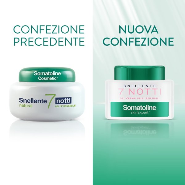 Somatoline Skin Expert Snellente 7 Notti Natural Gel Crema Pelli Sensibili 400ml