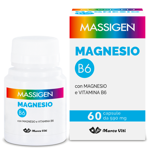 Massigen Magnesio E Vitamina B6 - 60 Capsule