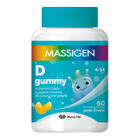 Massigen Vitamina D Gummy 4-14 Anni 60 Caramelle Gommose
