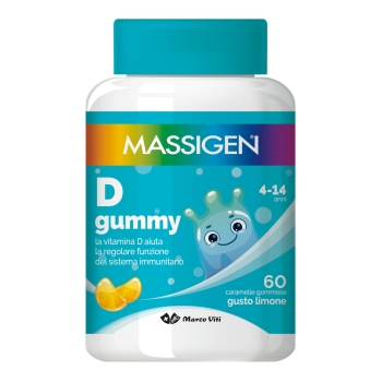 massigen vitamina d gummy 4-14 anni 60 caramelle gommose