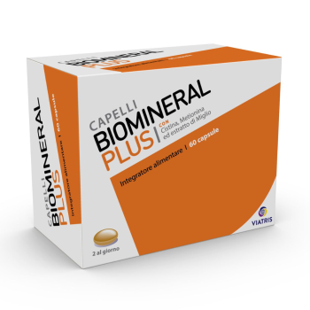 biomineral plus integratore vitaminico-minerale con cistina e metionina per i capelli 60 capsule