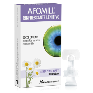 Afomill Rinfrescante Lenitivo Gocce Oculari 10 Contenitori Monodose 