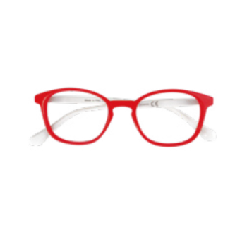 iristyle easy reading rosso / bianco occhiali da lettura premontati diottria +2,5