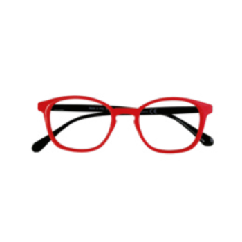iristyle easy reading rosso / nero occhiali da lettura premontati diottria +3,5