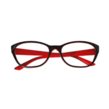 iristyle occhiali premontati da lettura manhattan black-red +1,5