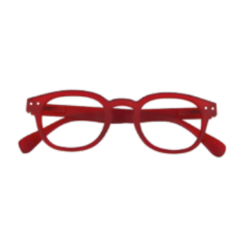 iristyle occhiali premontati da lettura rubber red +3,50