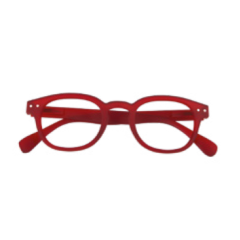 iristyle occhiali premontati da lettura rubber red +1,00