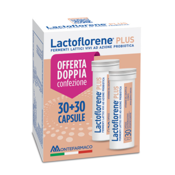 lactoflorene plus integratore di fermenti lattici bipack 30 + 30 capsule