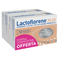 Lactoflorene Plus Integratore Di Fermenti Lattici Confezione Doppia 12 + 12 Bustine Orosolubili