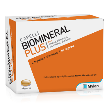 biomineral plus integratore vitaminico-minerale con cistina e metionina per i capelli 60 capsule