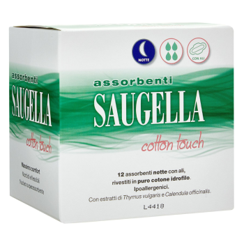 saugella assorbenti notte cotton touch 12 pezzi