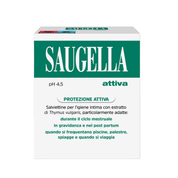 saugella attiva ph 4.5 salviette intime detergenti 10 pezzi