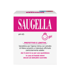 saugella girl ph 4.5 salviette detergenti intime 10 pezzi