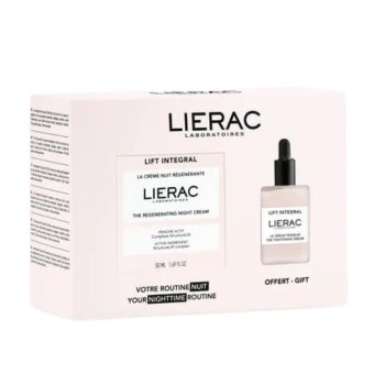 lierac kit lift integral cofanetto notte - crema rigenerante 50ml + siero tensore 15ml omaggio
