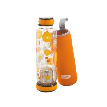 neavita - twice piperita bottiglia thermos vetro arancione 500ml