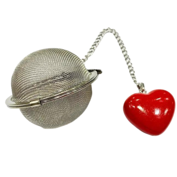 neavita filtro acciaio sfera per tisane cuore