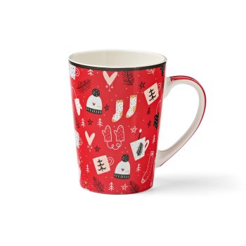 neavita - mug warmy tea cup tazza rossa 500ml