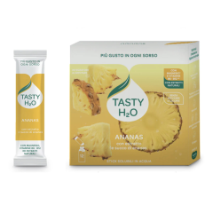 tasty h2o ananas – integratore idrosolubile con magnesio e vitamine b6-b12 12 stick
