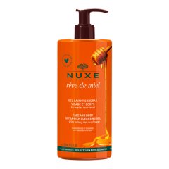nuxe rêve de miel® gel detergente viso e corpo edizione limitata 750ml