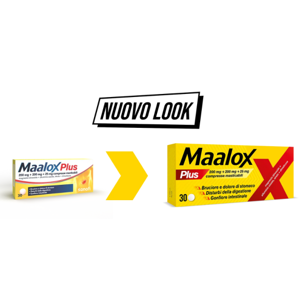 Maalox Plus 30 Compresse Masticabili