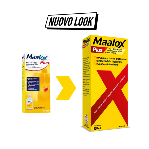 Maalox Plus Sospensione Orale 250 ml