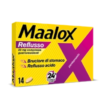 maalox reflusso 14 compresse 20 mg