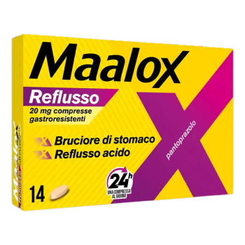 maalox reflusso 14 compresse 20 mg