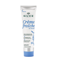 Nuxe Crème Fraîche De Beauté 3-In-1 Viso E Occhi Crema Idratante Latte Struccante E Maschera Rimpolpante 100ml
