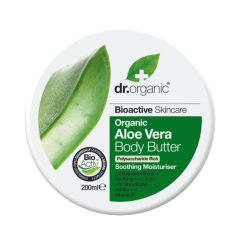 dr organic - aloe vera body butter burro corpo idratante e lenitivo 200ml