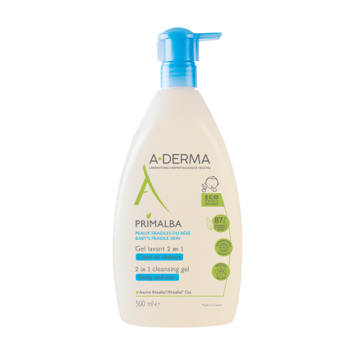 Aderma Primalba Gel Detergente 2 In 1 Corpo E Capelli Neonato 500ml