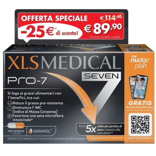 Xls Medical Pro-7 Controllo Del Peso 180 Capsule Taglio Prezzo