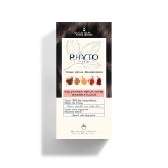 phyto phytocolor kit colorazione permanente capelli n.3 castano scuro