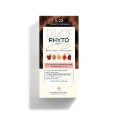 phyto phytocolor kit colorazione permanente capelli n.5,35 castano chiaro cioccolato