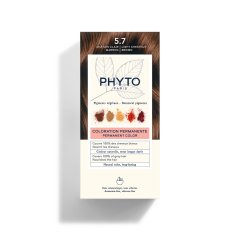 phyto phytocolor kit colorazione permanente capelli n.5,7 castano chiaro tabacco