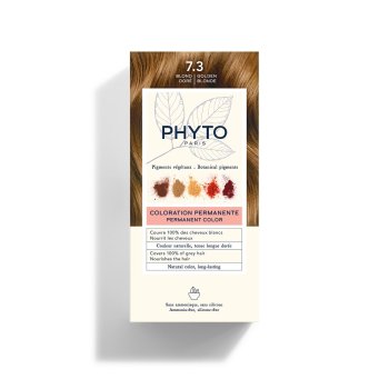 phyto phytocolor kit colorazione permanente capelli n.7,3 biondo dorato