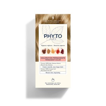 phyto phytocolor kit colorazione permanente capelli n.9 biondo chiarissimo